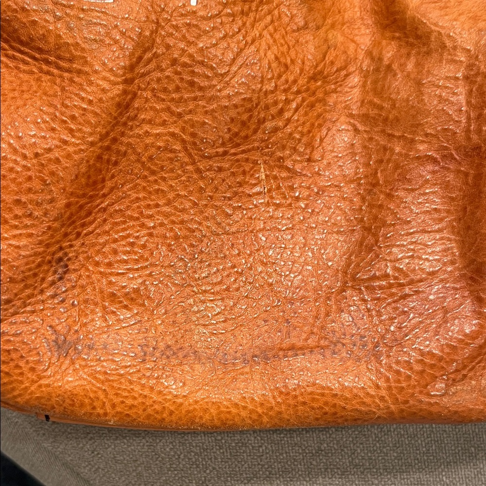Nannini Dual-Tone Orange/camel and Black patent Shoulder Bag - Picture 4 of 10